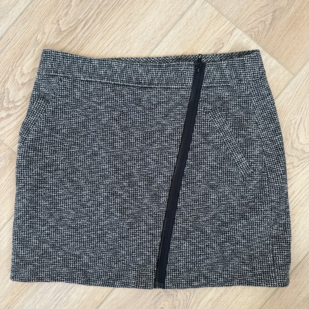 Women's Theory Black Tweed Skirt